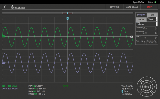 Oscilloscope Pro: Signalgenerator