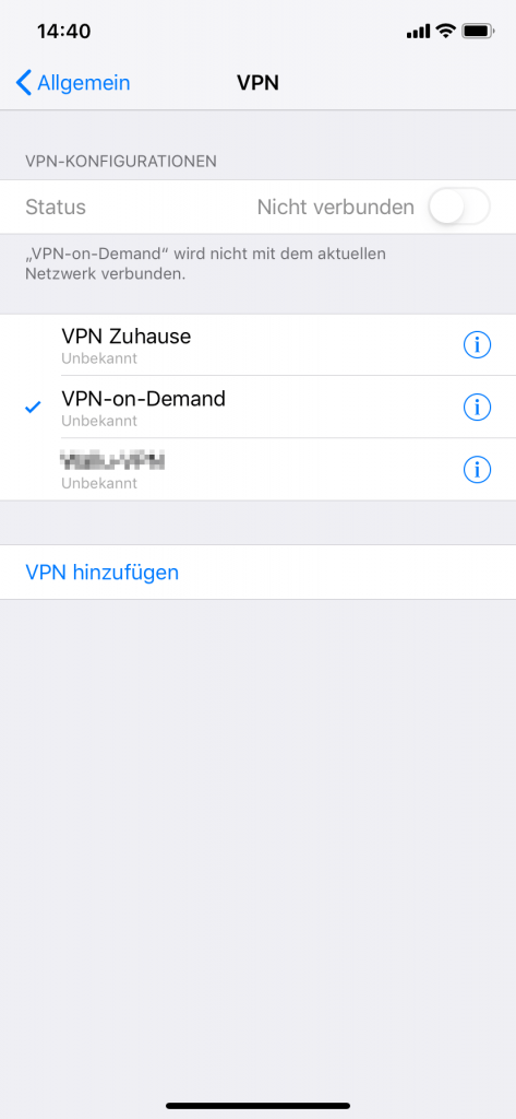 iPhone: VPN-on-Demand