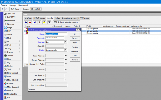 Apple ios mikrotik ipsec настройка vpn