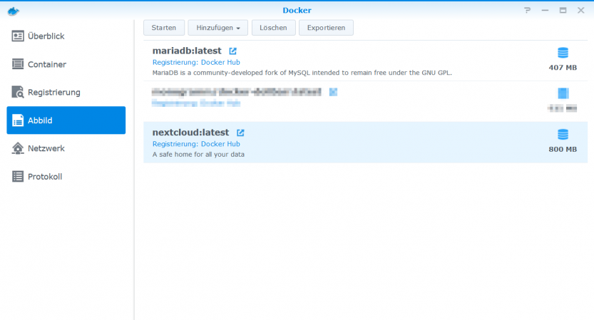 Nextcloud-Docker-Update: Abbild löschen